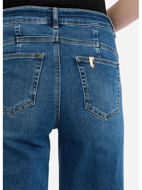 Jeans flare cropped con cintura LIU JO | UF5101D0264/78899